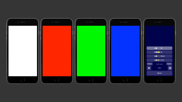 Flashlight. on iPhone