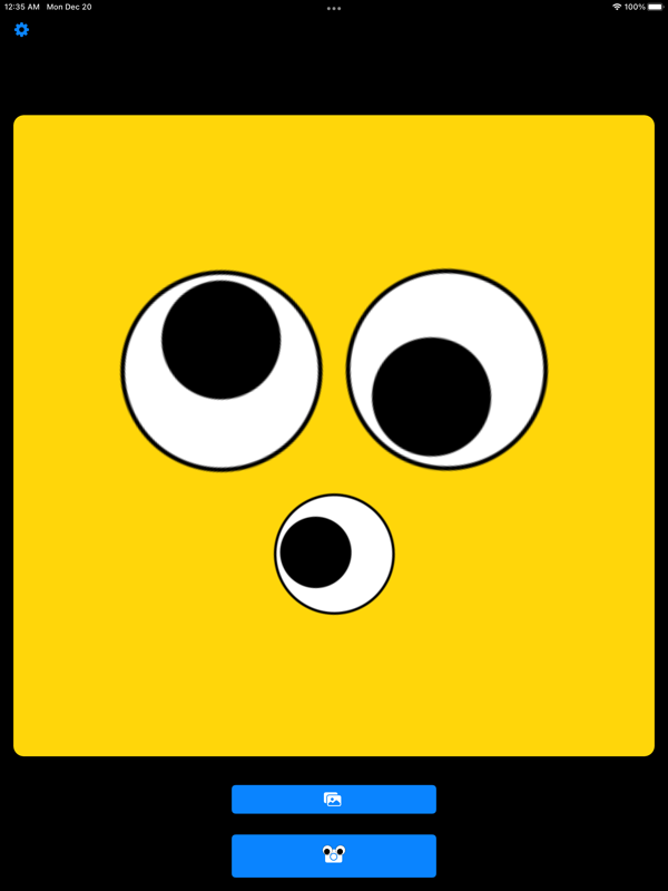 Googly Eyes on iPad
